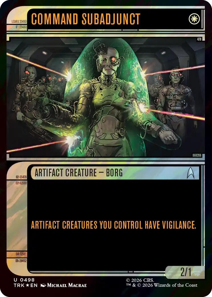 Image for Command Subadjunct (Showcase) (Surge Foil) (498) (Star Trek) (TRK) - Magic: The Gathering