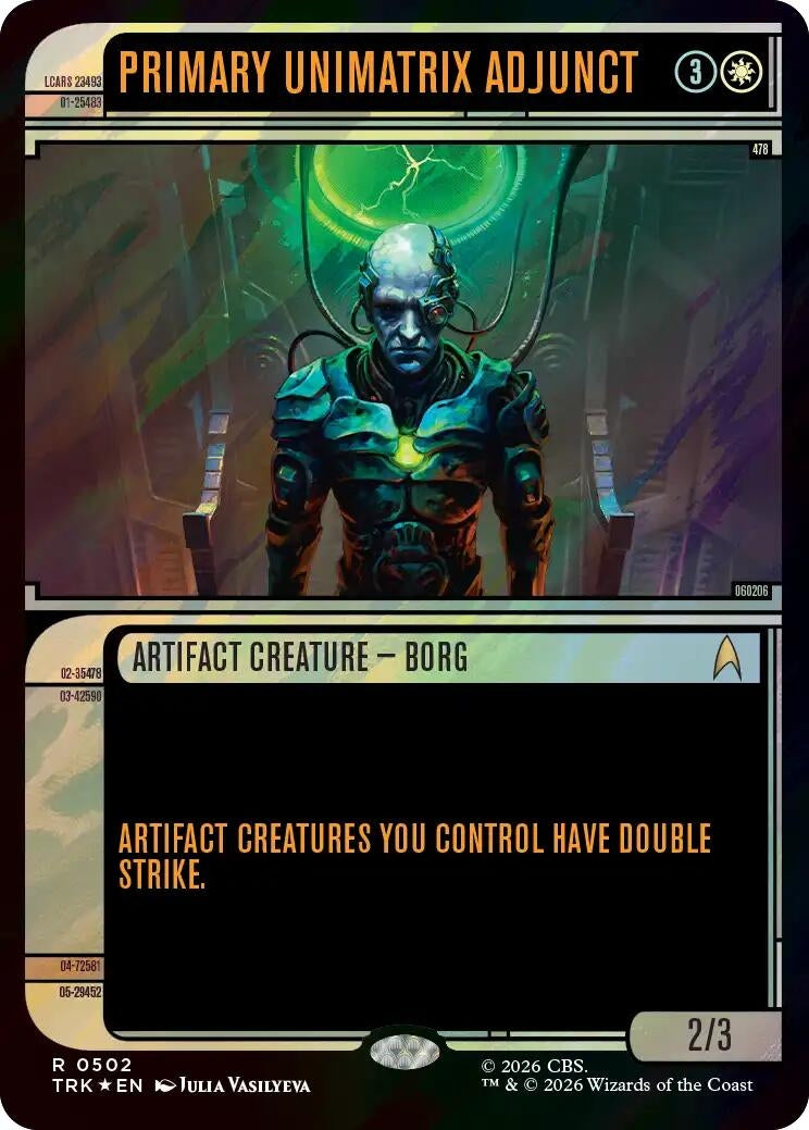 Image for Primary Unimatrix Adjunct (Showcase) (Surge Foil) (502) (Star Trek) (TRK) - Magic: The Gathering