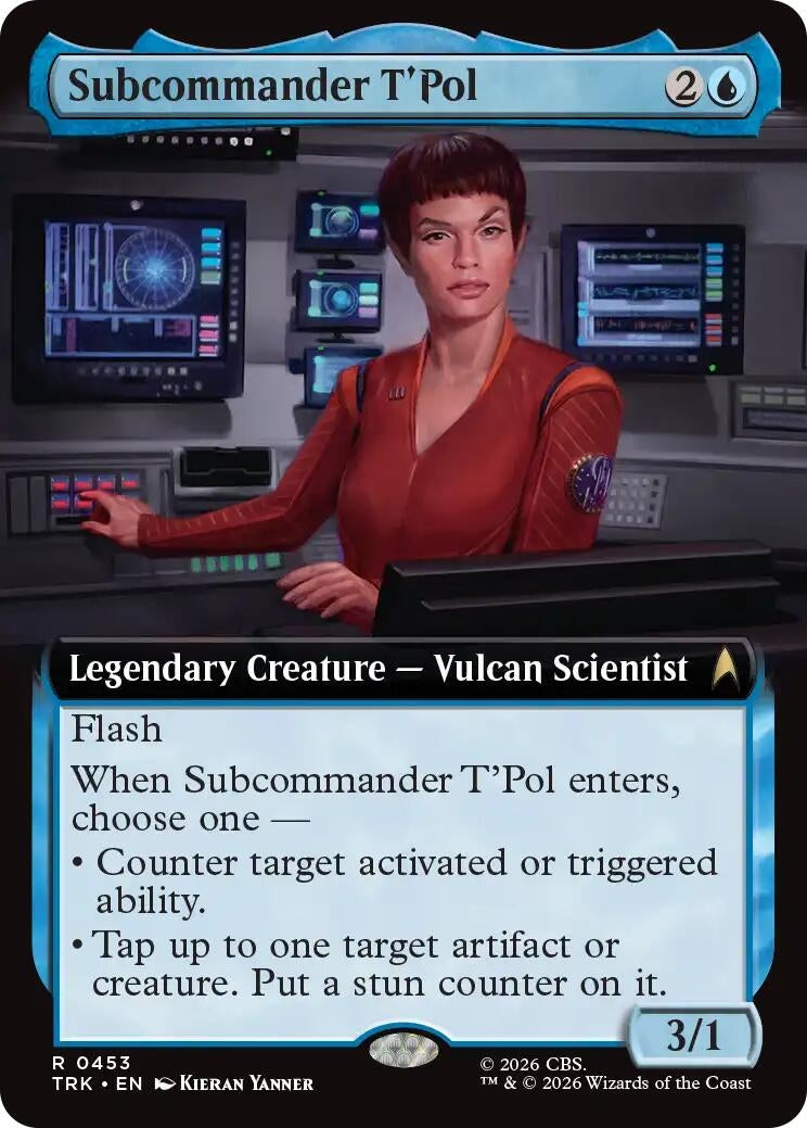 Image for Subcommander T'Pol (Extended Art) (453) (Star Trek) (TRK) - Magic: The Gathering
