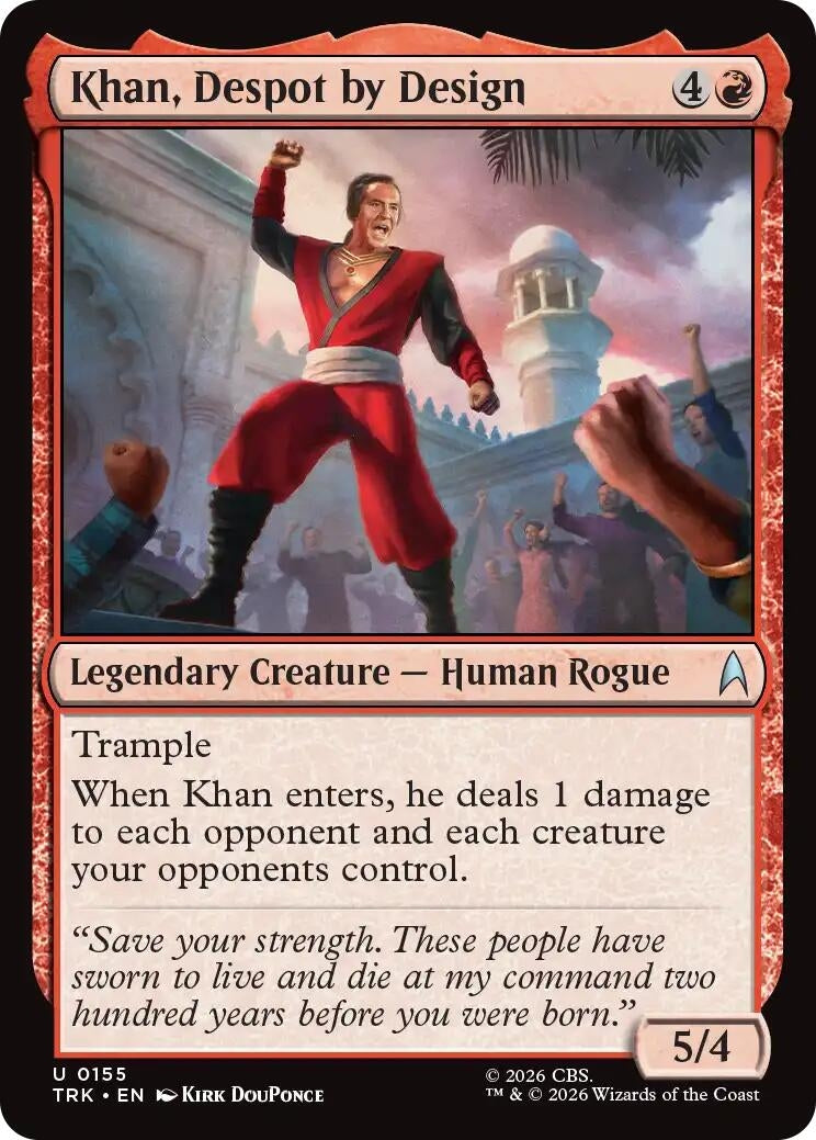 Image for Khan, Despot by Design (155) (Star Trek) (TRK) - Magic: The Gathering