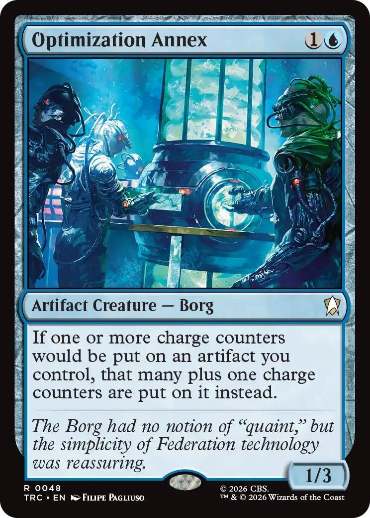 Image for Optimization Annex (Surge Foil) (48) (Commander: Star Trek) (TRC) - Magic: The Gathering