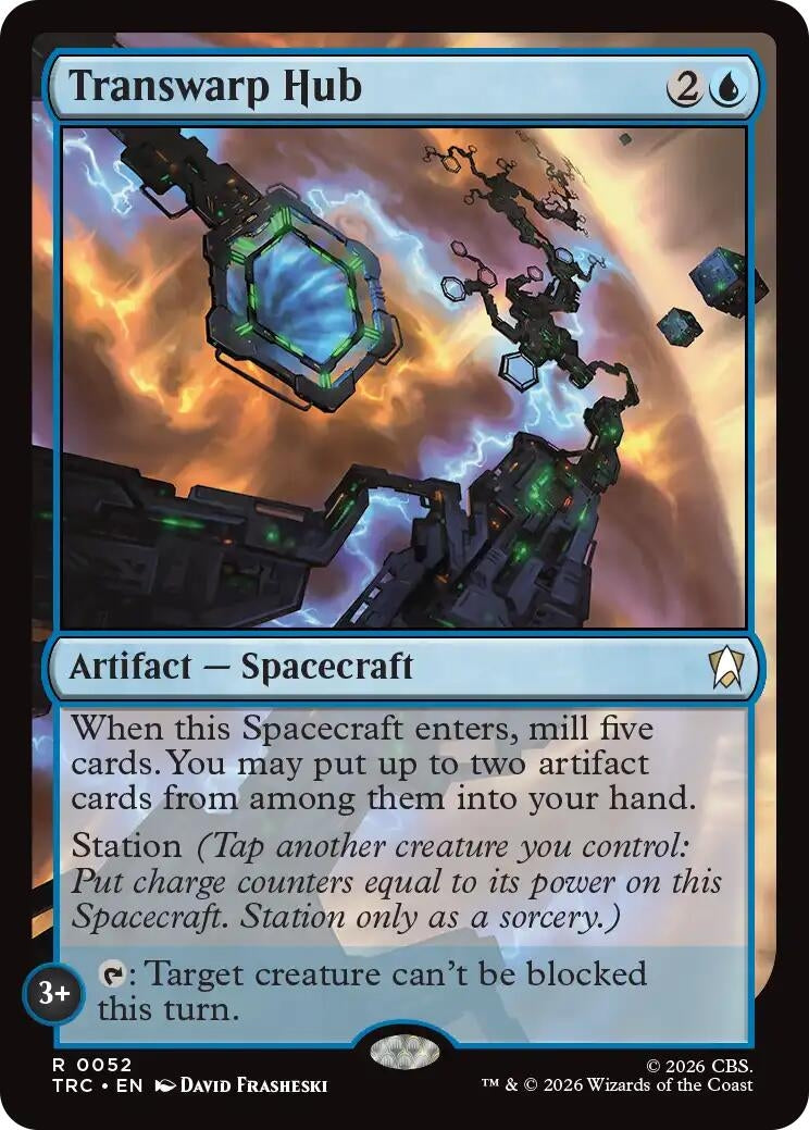 Image for Transwarp Hub (Surge Foil) (52) (Commander: Star Trek) (TRC) - Magic: The Gathering