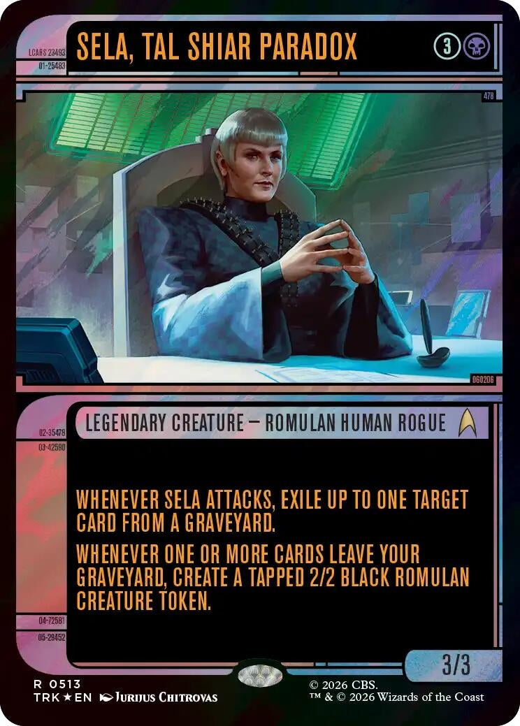 Image for Sela, Tal Shiar Paradox (Showcase) (Surge Foil) (513) (Star Trek) (TRK) - Magic: The Gathering