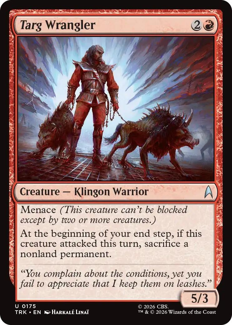 Image for Targ Wrangler (175) (Star Trek) (TRK) - Magic: The Gathering