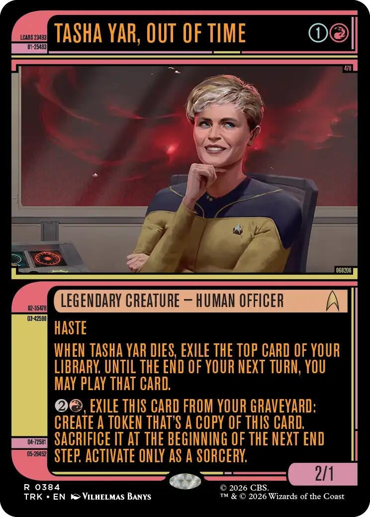 Image for Tasha Yar, Out of Time (Showcase) (384) (Star Trek) (TRK) - Magic: The Gathering