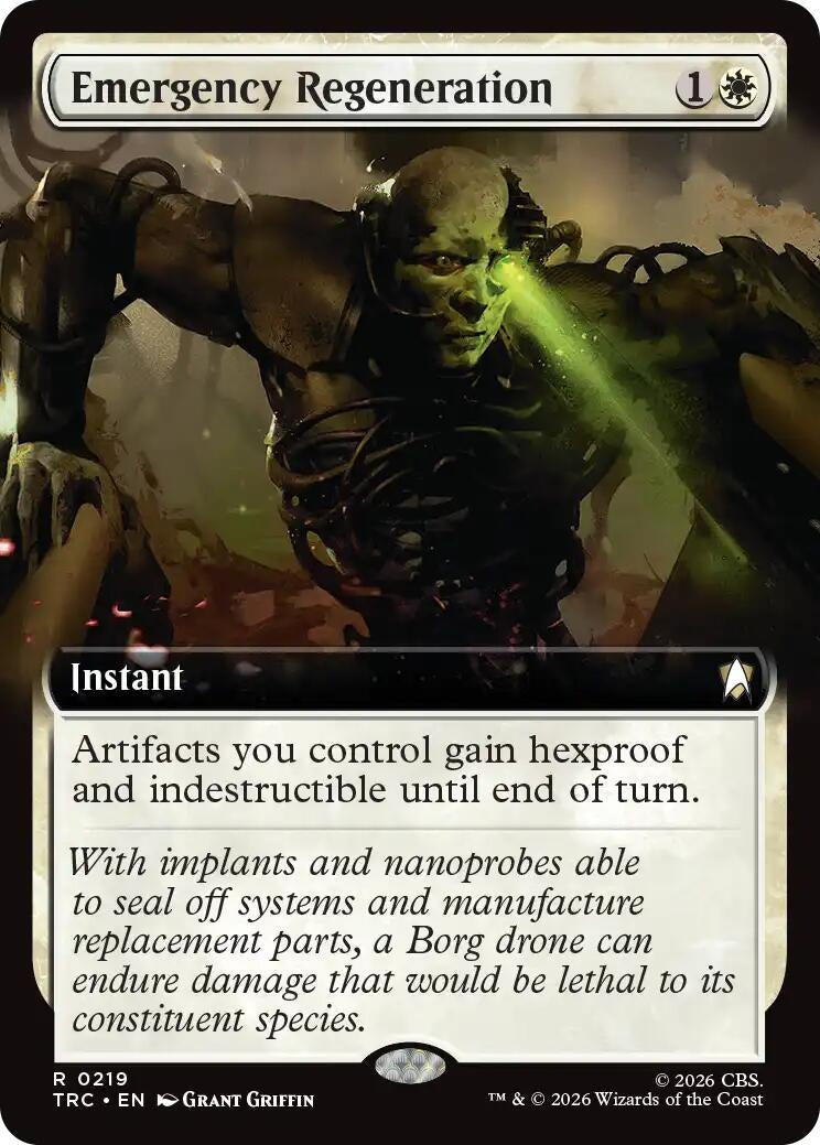 Image for Emergency Regeneration (Extended Art) (219) (Commander: Star Trek) (TRC) - Magic: The Gathering