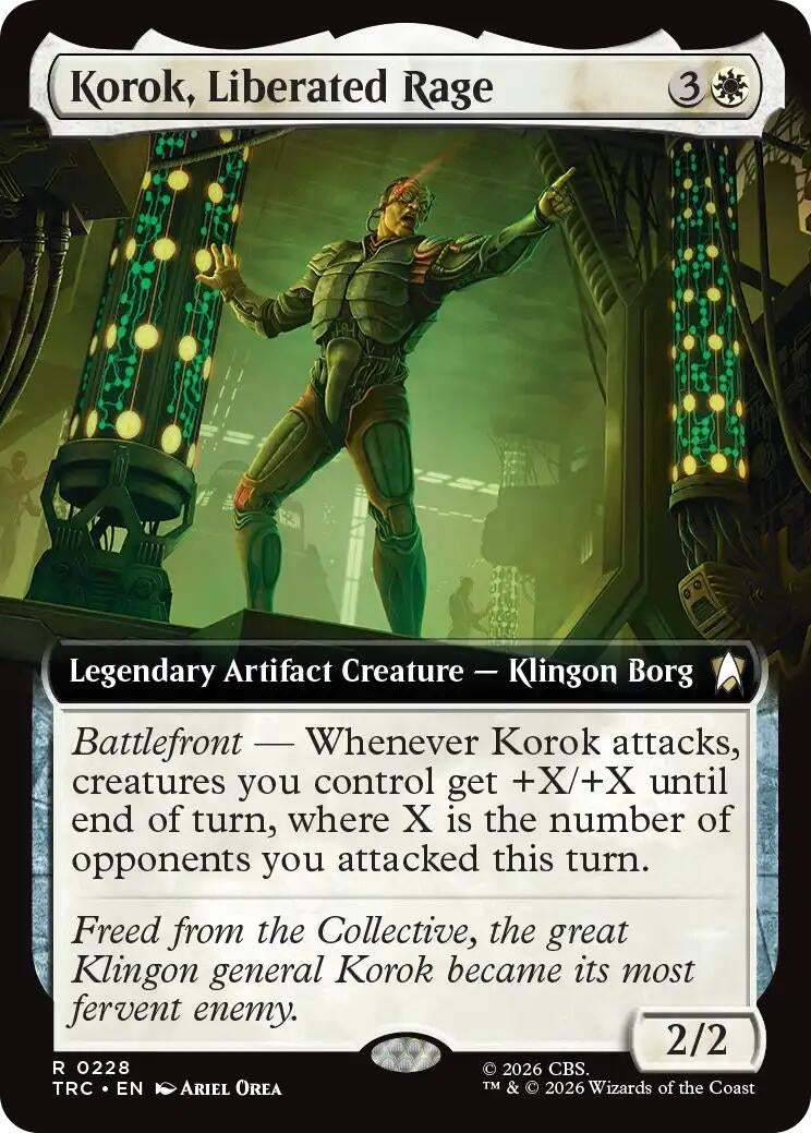 Image for Korok, Liberated Rage (Extended Art) (228) (Commander: Star Trek) (TRC) - Magic: The Gathering