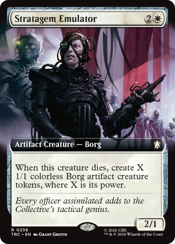 Image for Stratagem Emulator (Extended Art) (238) (Commander: Star Trek) (TRC) - Magic: The Gathering