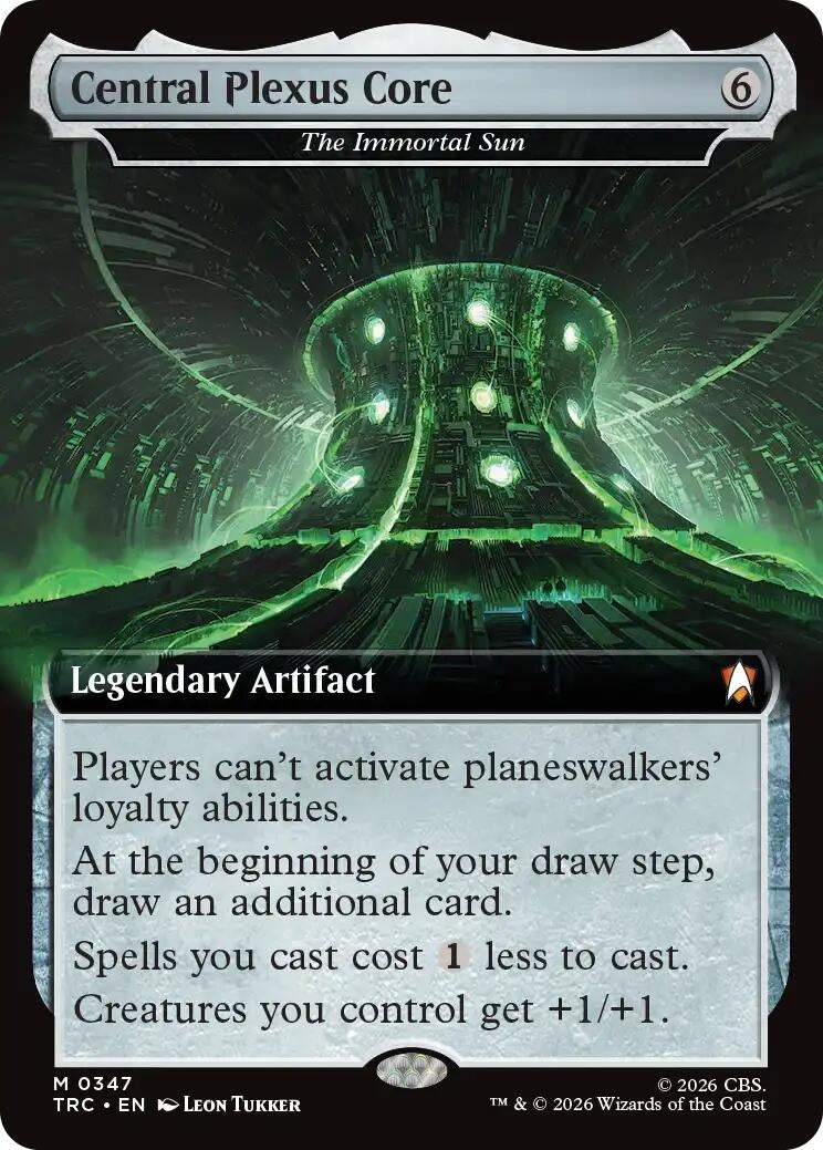 Image for Central Plexus Core - The Immortal Sun (Extended Art) (347) (Commander: Star Trek) (TRC) - Magic: The Gathering