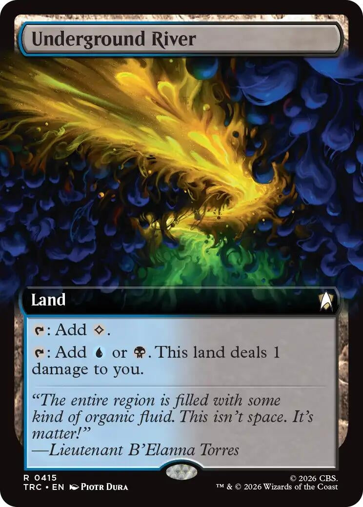 Image for Underground River (Extended Art) (415) (Commander: Star Trek) (TRC) - Magic: The Gathering