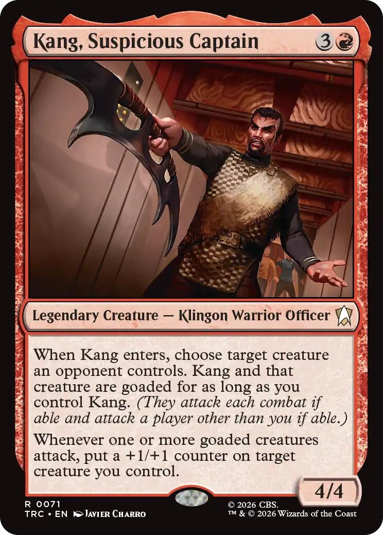 Image for Kang, Suspicious Captain (Commander: Star Trek) (TRC) - Magic: The Gathering