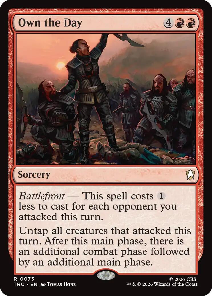 Image for Own the Day (Commander: Star Trek) (TRC) - Magic: The Gathering