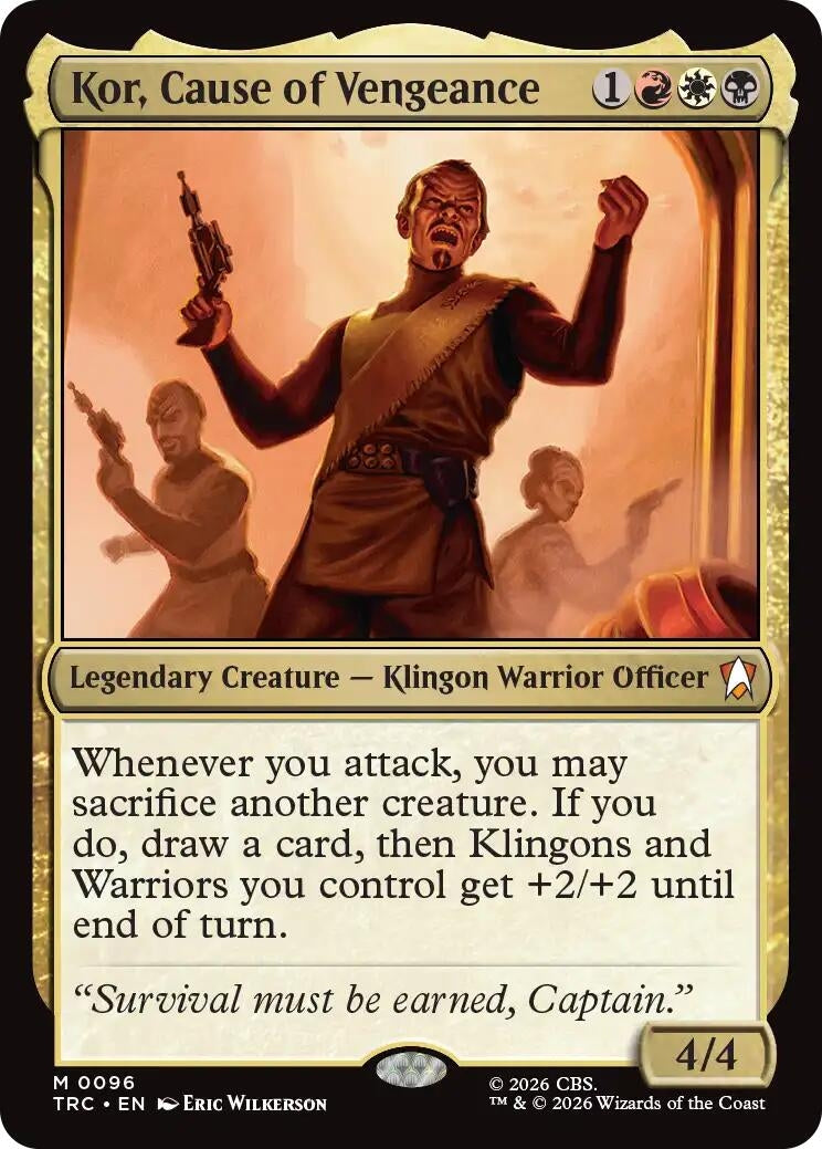 Image for Kor, Cause of Vengeance (Commander: Star Trek) (TRC) - Magic: The Gathering