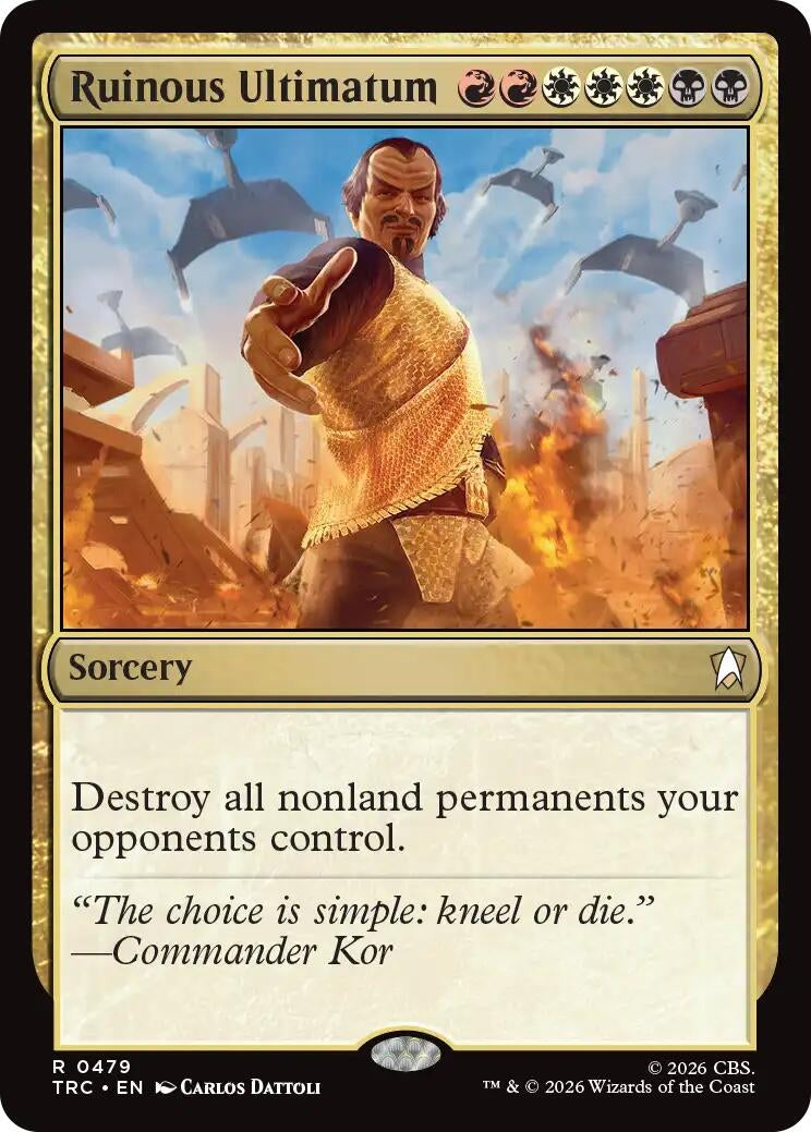 Image for Ruinous Ultimatum (Commander: Star Trek) (TRC) - Magic: The Gathering