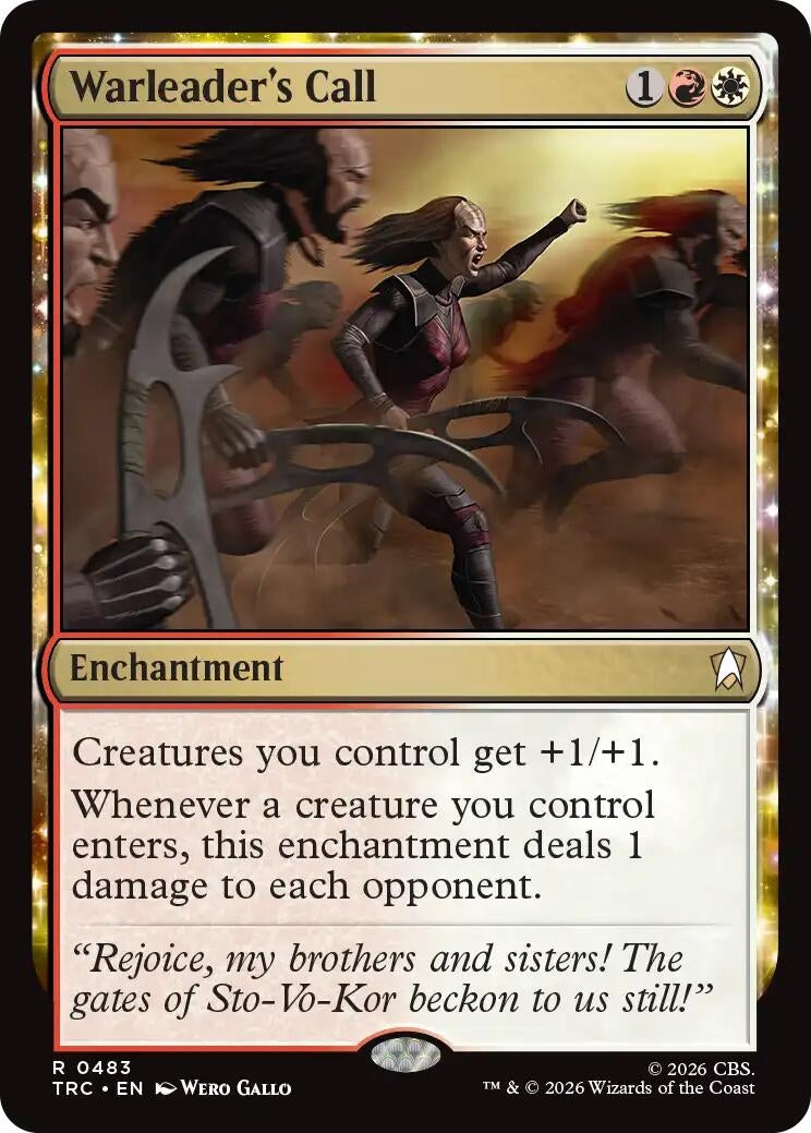 Image for Warleader's Call (Commander: Star Trek) (TRC) - Magic: The Gathering