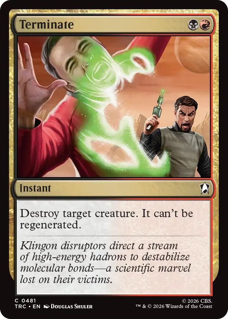 Image for Terminate (Surge Foil) (Commander: Star Trek) (TRC) - Magic: The Gathering