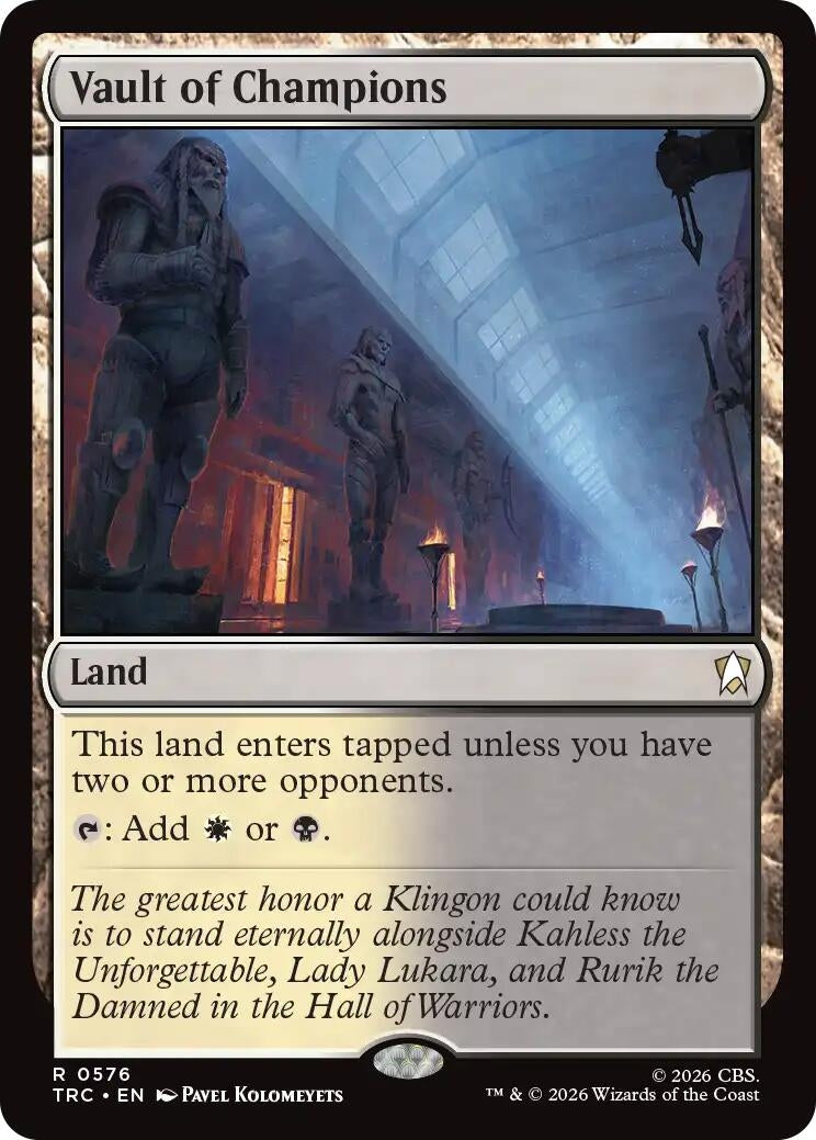 Image for Vault of Champions (Surge Foil) (Commander: Star Trek) (TRC) - Magic: The Gathering