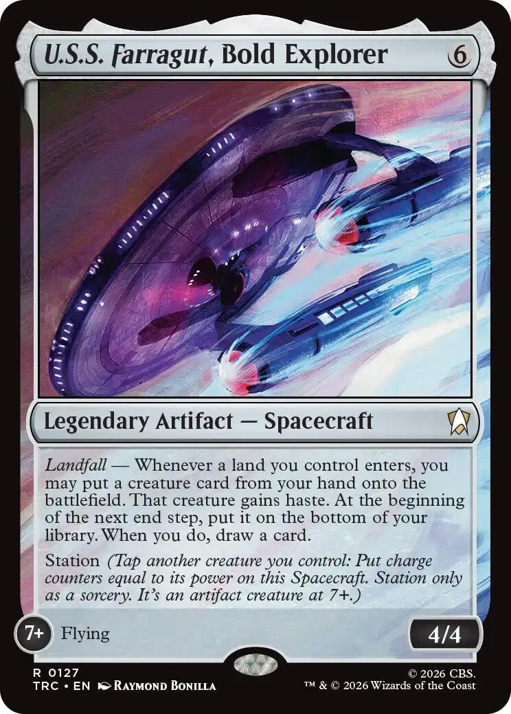 Image for U.S.S. Farragut, Bold Explorer (127) (Commander: Star Trek) (TRC) - Magic: The Gathering