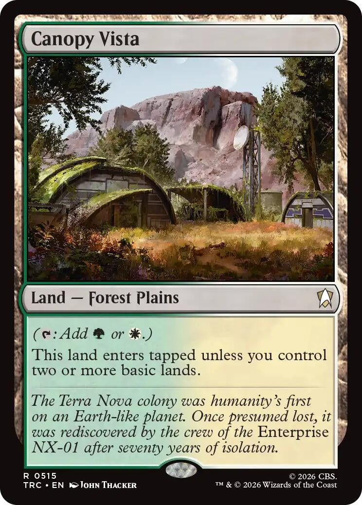 Image for Canopy Vista (515) (Commander: Star Trek) (TRC) - Magic: The Gathering
