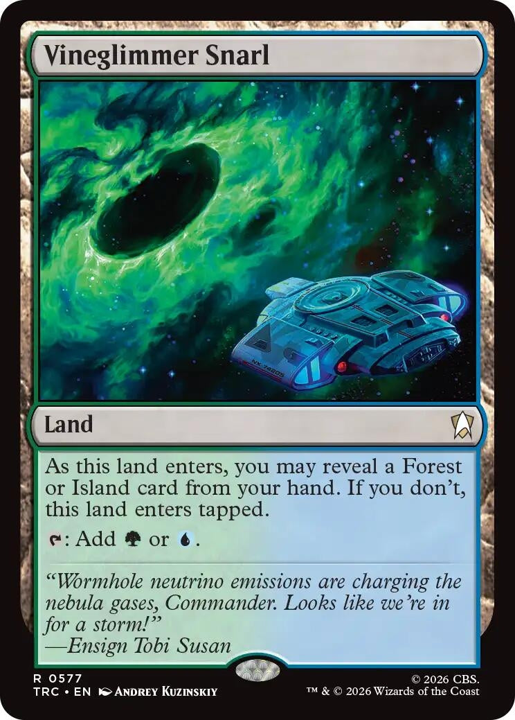 Image for Vineglimmer Snarl (577) (Commander: Star Trek) (TRC) - Magic: The Gathering