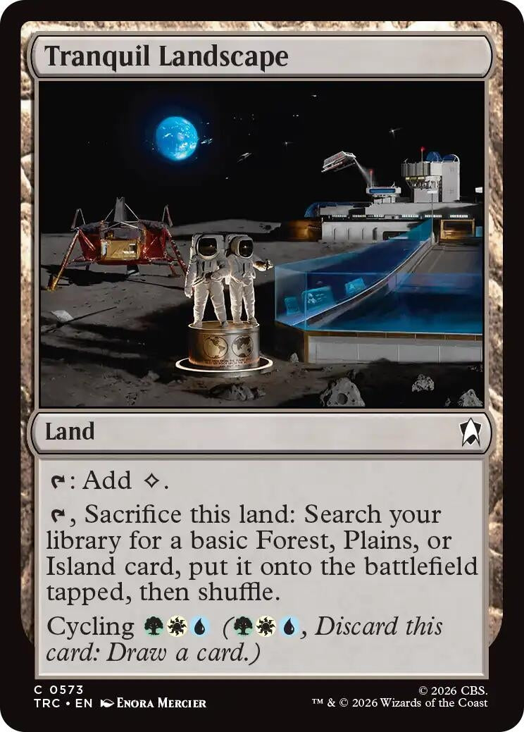 Image for Tranquil Landscape (Surge Foil) (573) (Commander: Star Trek) (TRC) - Magic: The Gathering