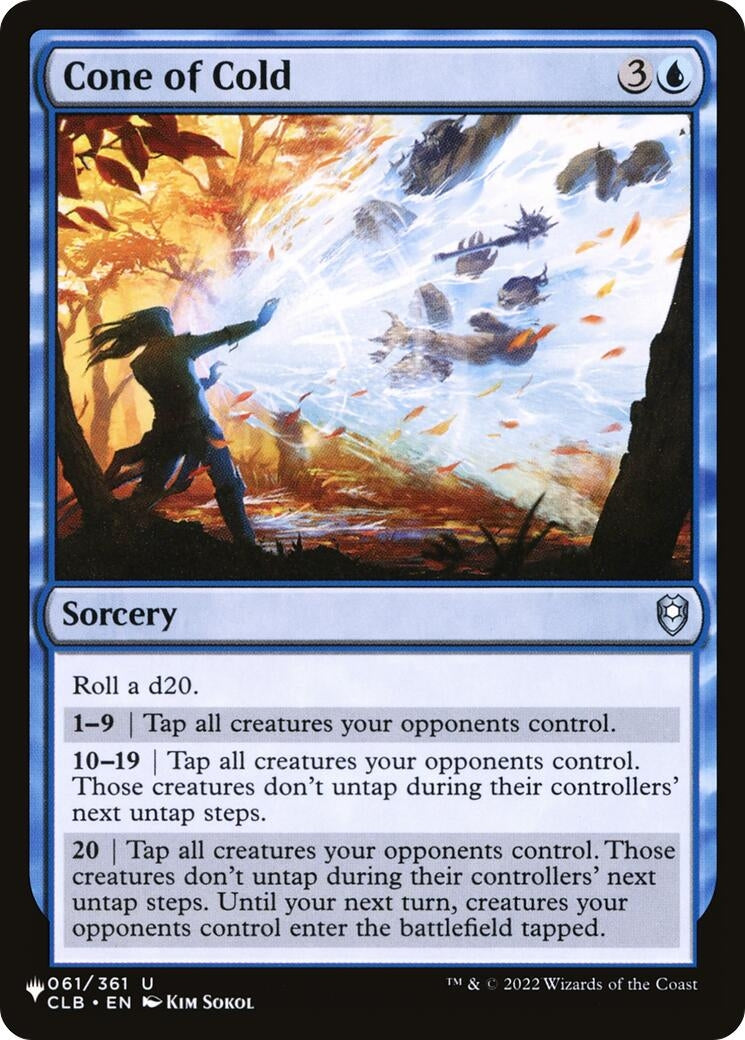 Image for Cone of Cold (The List Reprints) (LIST) - Magic: The Gathering