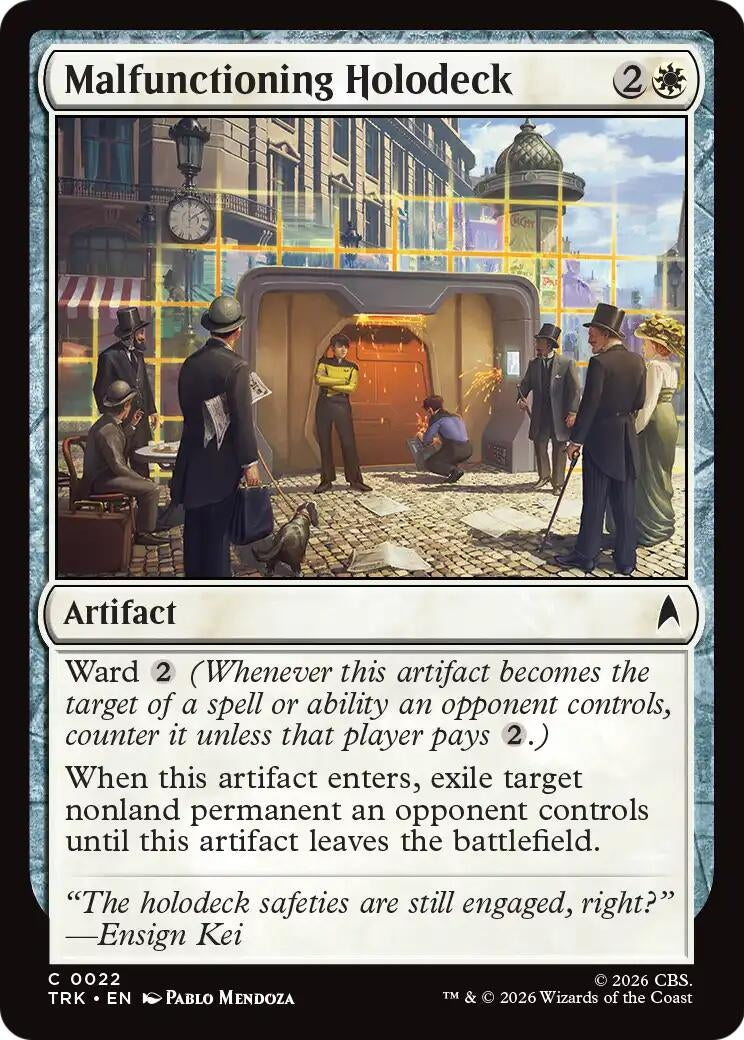 Image for Malfunctioning Holodeck (22) (Star Trek) (TRK) - Magic: The Gathering