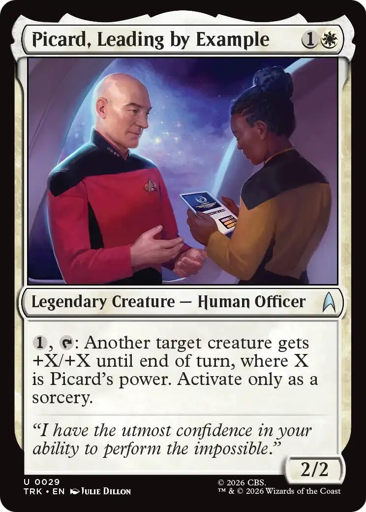 Image for Picard, Leading by Example (29) (Star Trek) (TRK) - Magic: The Gathering