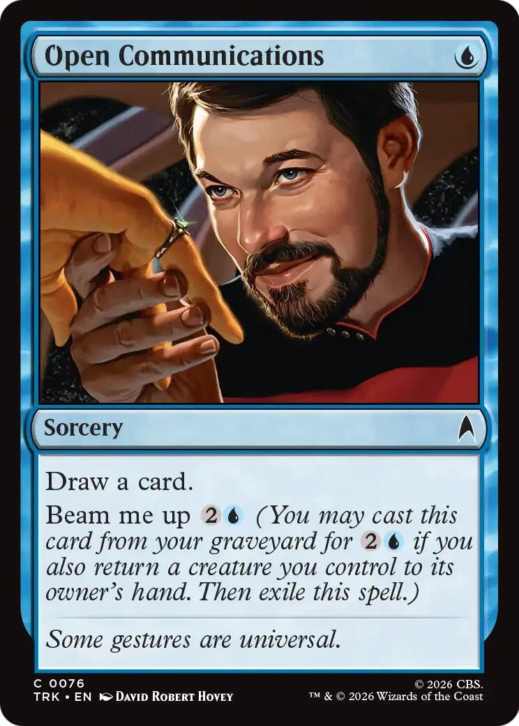 Image for Open Communications (Star Trek) (TRK) - Magic: The Gathering