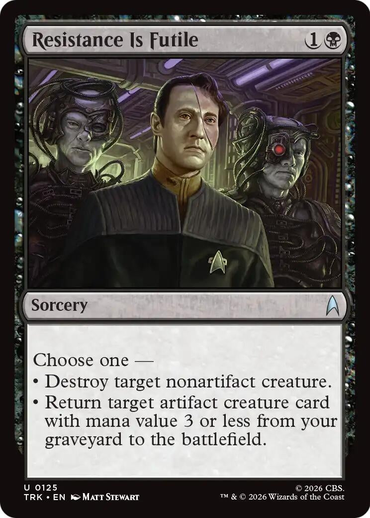 Image for Resistance Is Futile (Star Trek) (TRK) - Magic: The Gathering