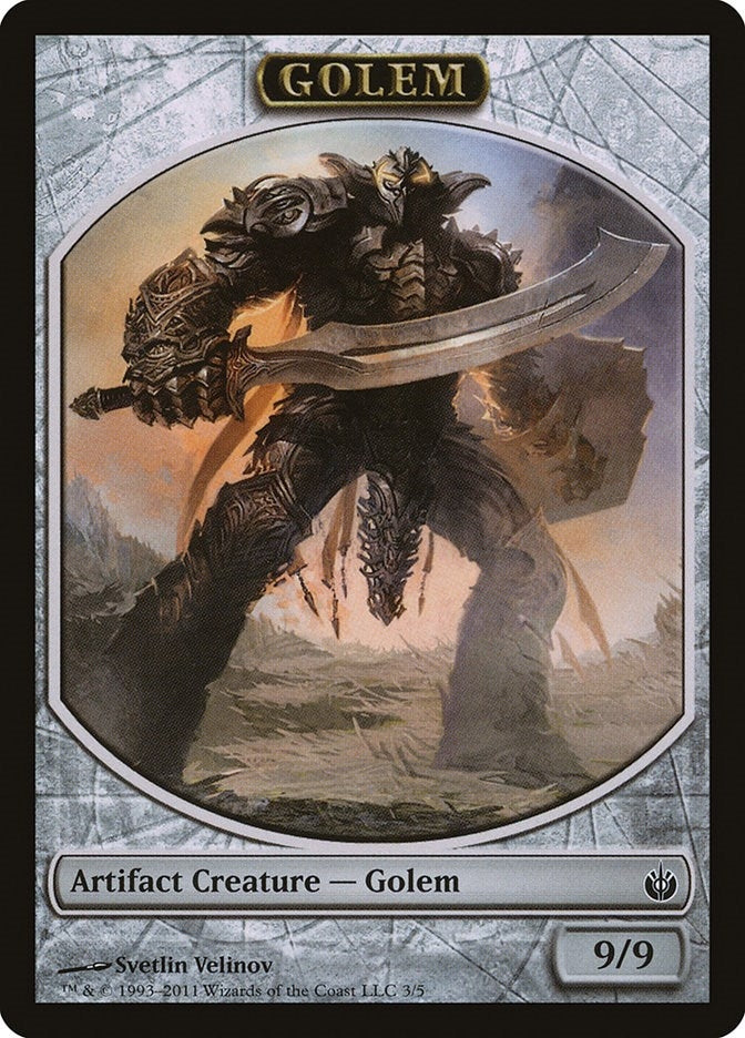 Image for Golem Token (3) (Mirrodin Besieged) (MBS) - Magic: The Gathering