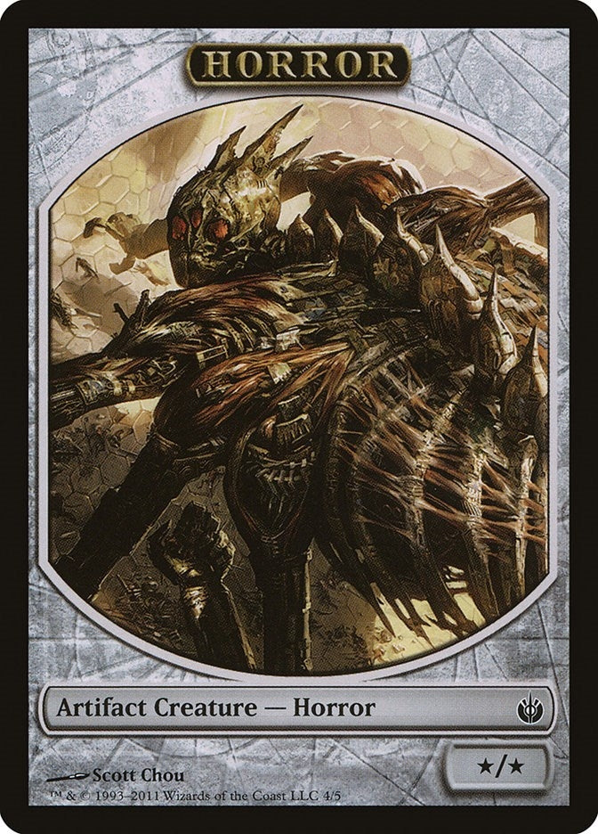 Image for Horror Token (4) (Mirrodin Besieged) (MBS) - Magic: The Gathering