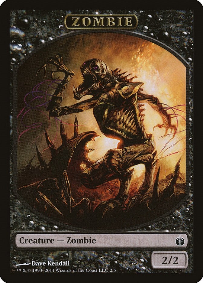 Image for Zombie Token (2) (Mirrodin Besieged) (MBS) - Magic: The Gathering