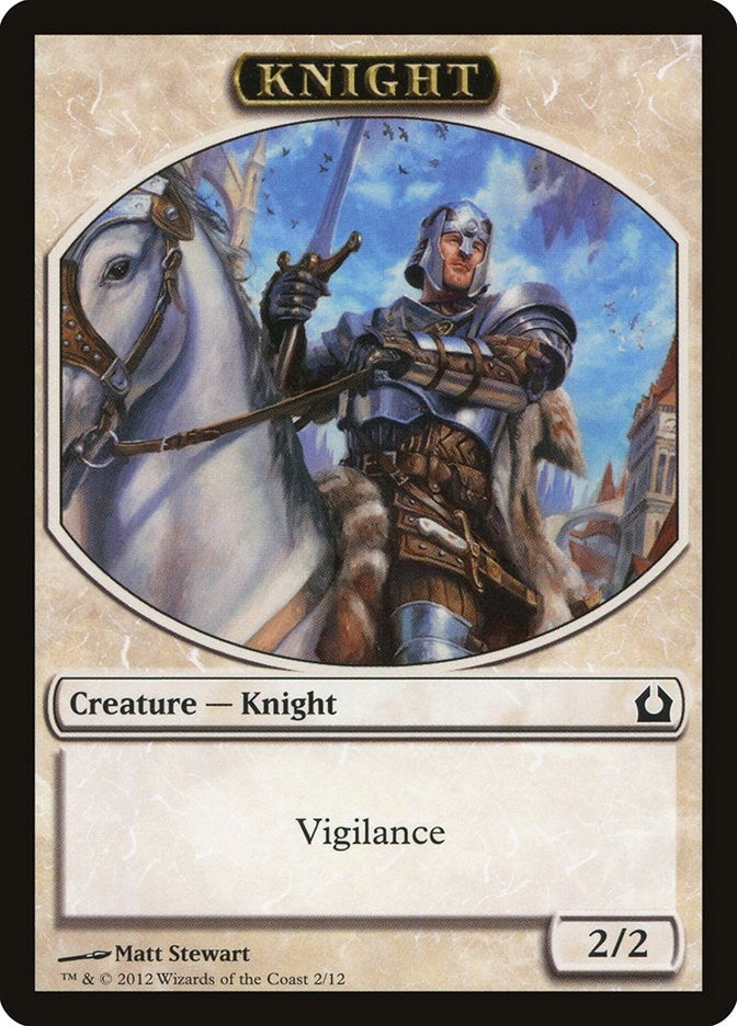 Image for Knight Token (2) (Return to Ravnica) - Magic: The Gathering