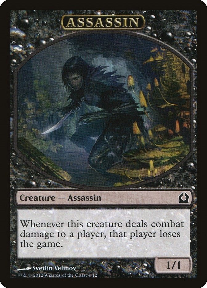 Image for Assassin Token (4) (Return to Ravnica) - Magic: The Gathering