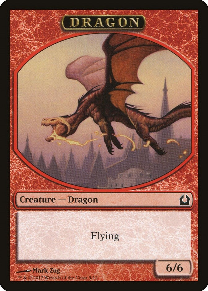 Image for Dragon Token (5) (Return to Ravnica) - Magic: The Gathering