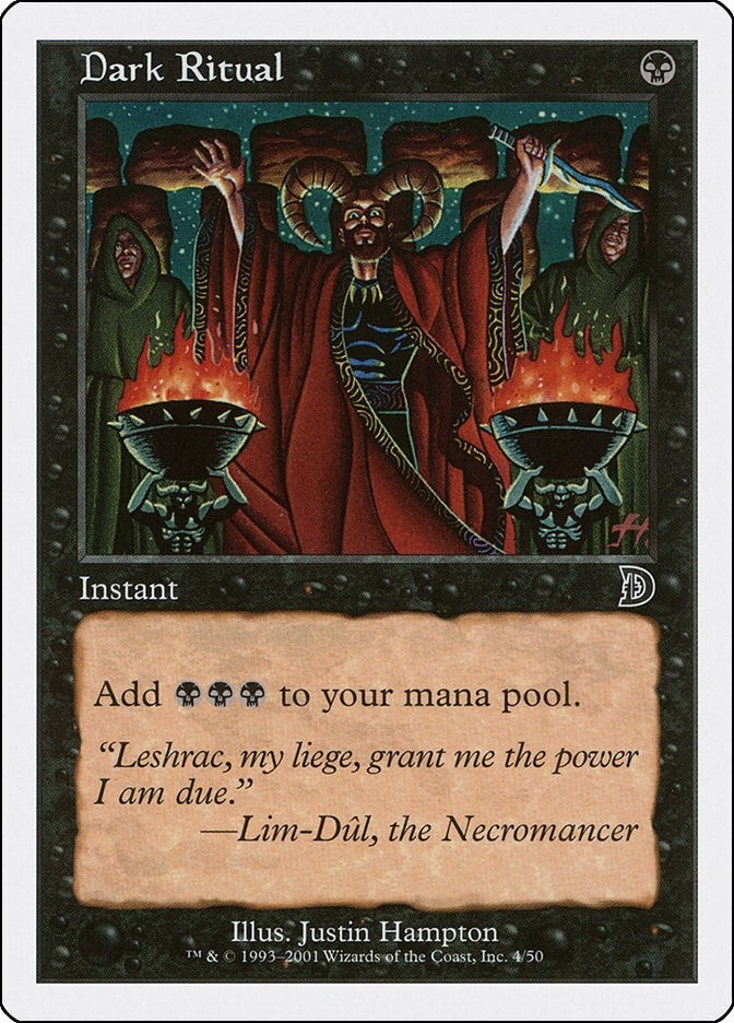 Image for Dark Ritual (4) (Deckmasters Garfield vs Finkel) (DKM) - Magic: The Gathering