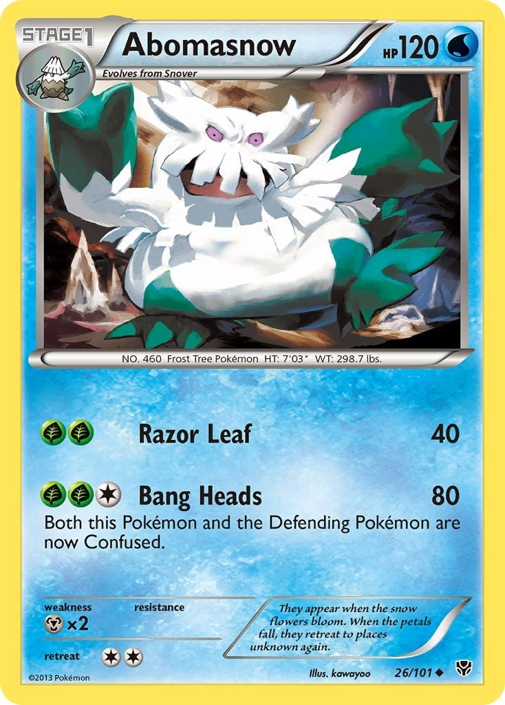 Abomasnow (26/101) (Plasma Blast)