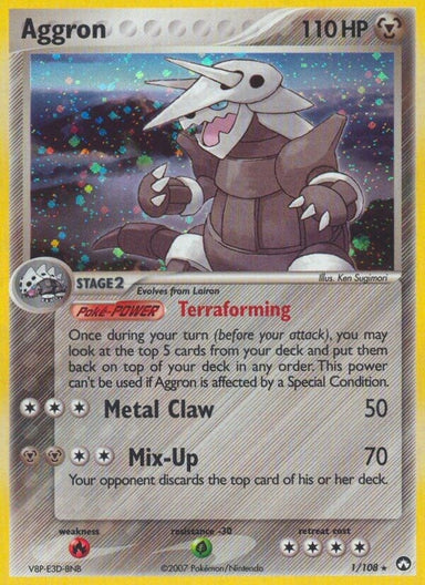 Image for Aggron (1/108) (EX Power Keepers) (PK) - Pokemon