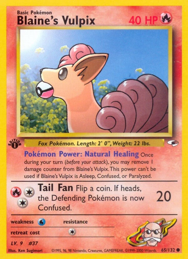 Blaine's Vulpix (065/132) (Gym Heroes)