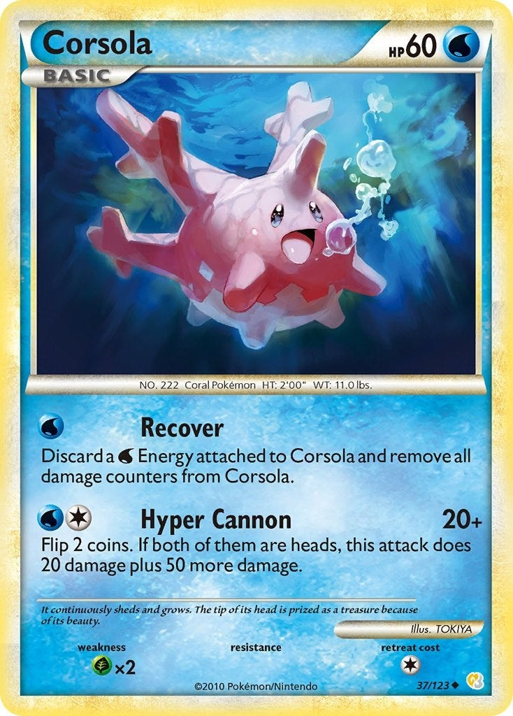 Corsola (37/123) (HeartGold SoulSilver)
