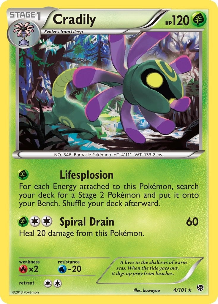 Cradily (4/101) (Plasma Blast)