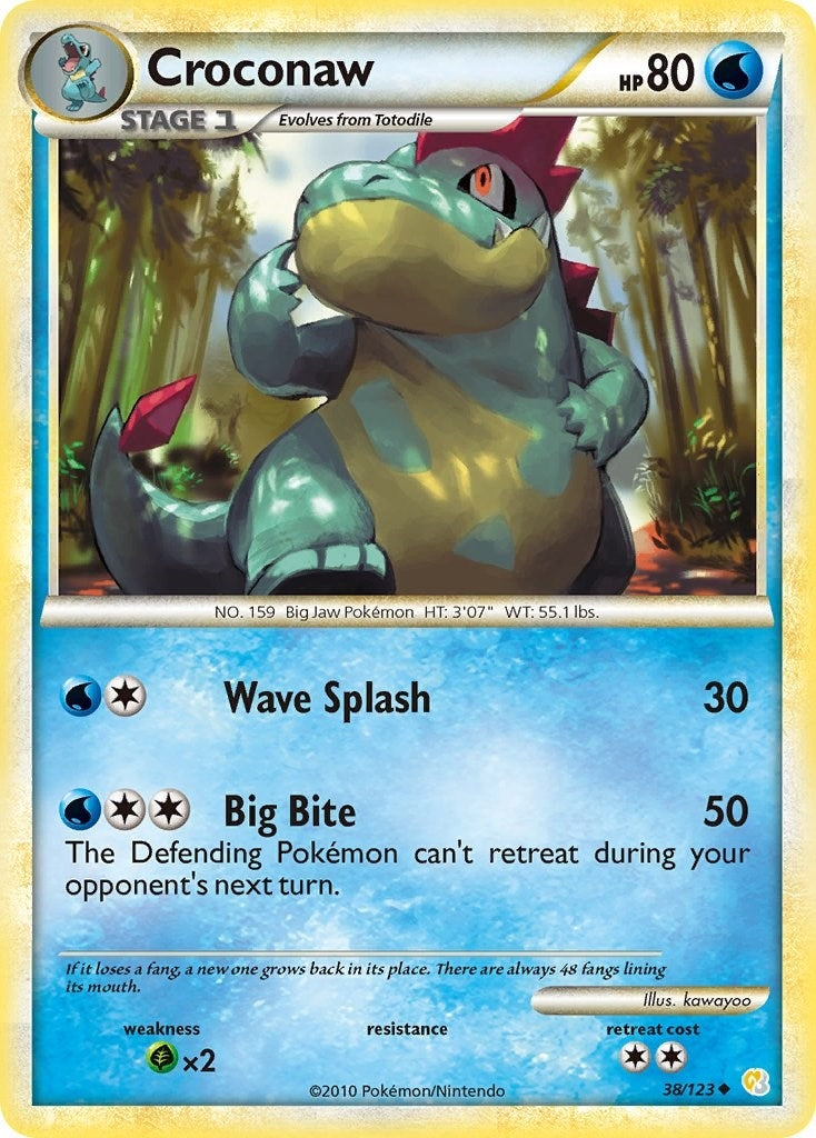 Croconaw (38/123) (HeartGold SoulSilver)
