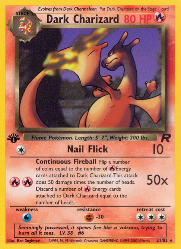 Dark Charizard (21) (21/82) (Team Rocket)