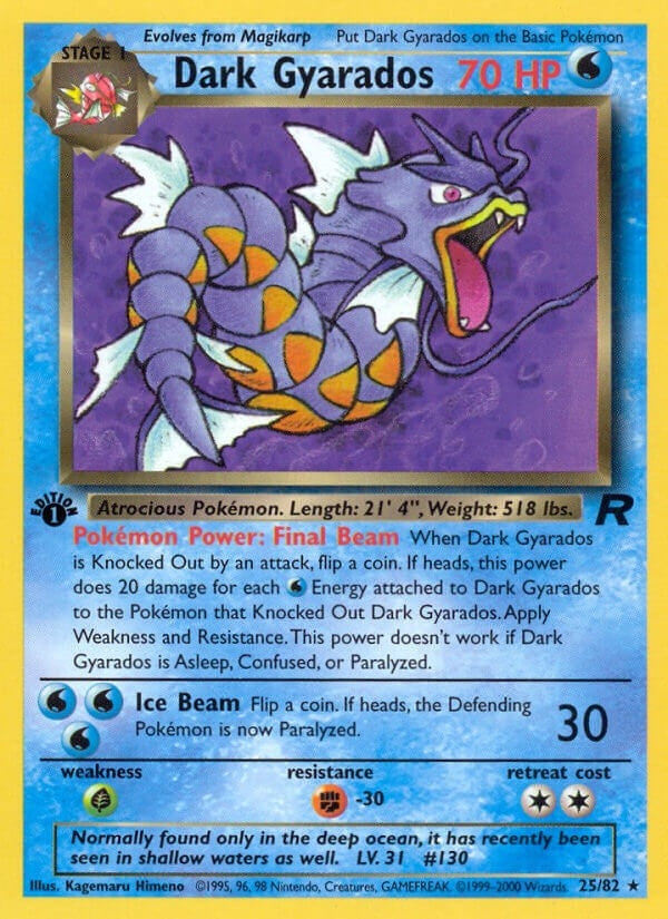 Dark Gyarados (25) (25/82) (Team Rocket)
