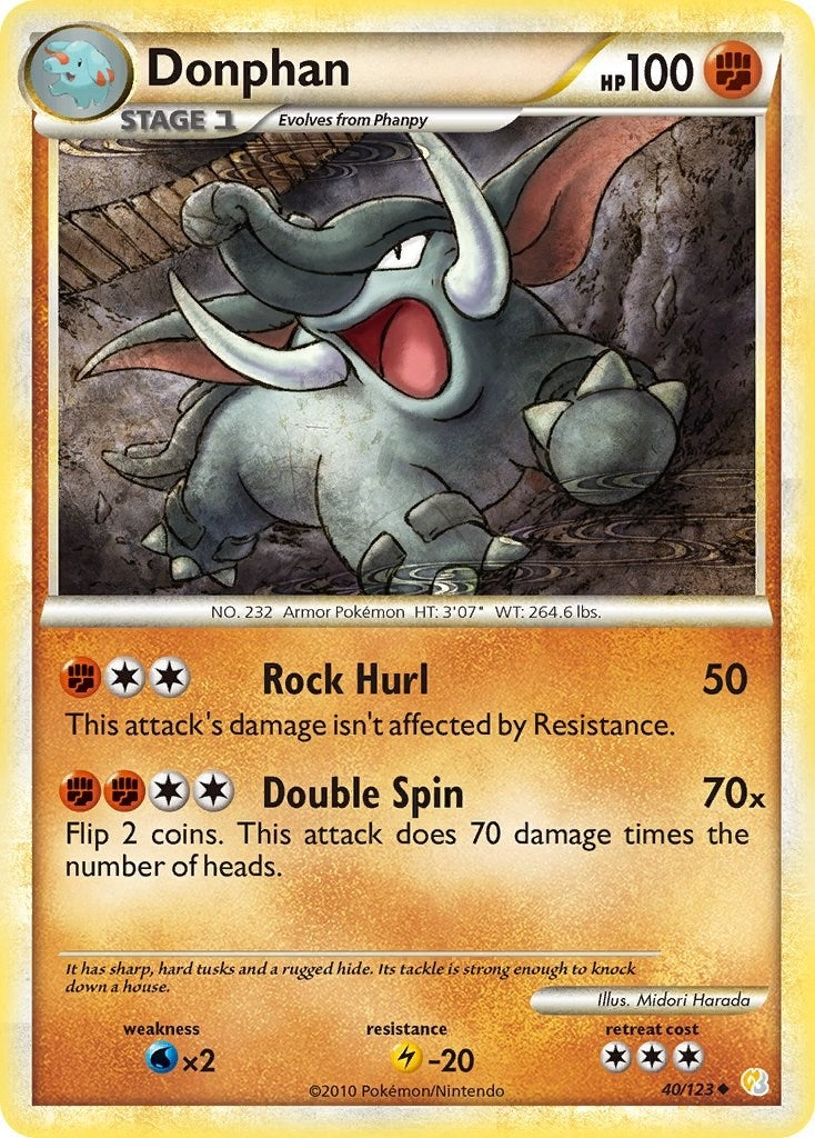 Donphan (40/123) (HeartGold SoulSilver)