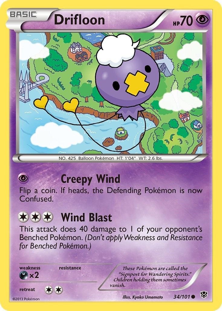 Drifloon (34/101) (Plasma Blast)