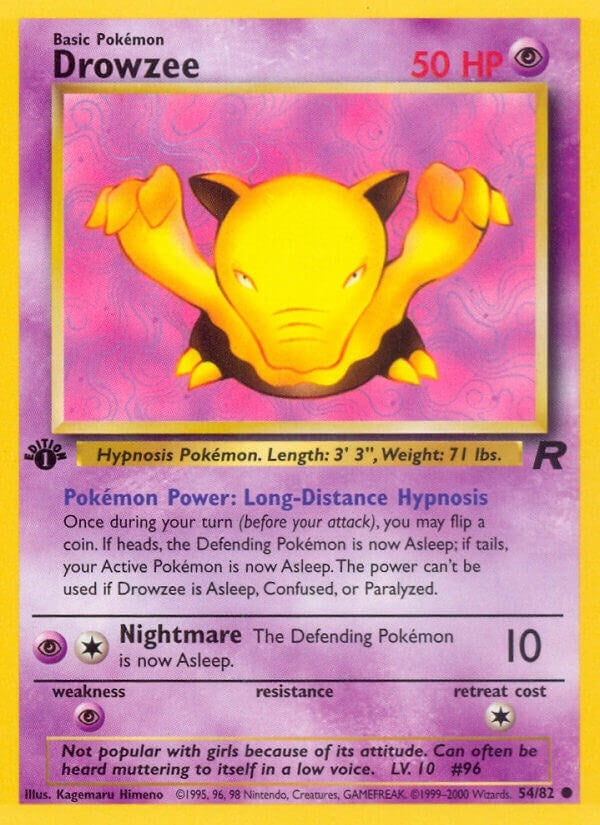 Drowzee (54/82) (Team Rocket)