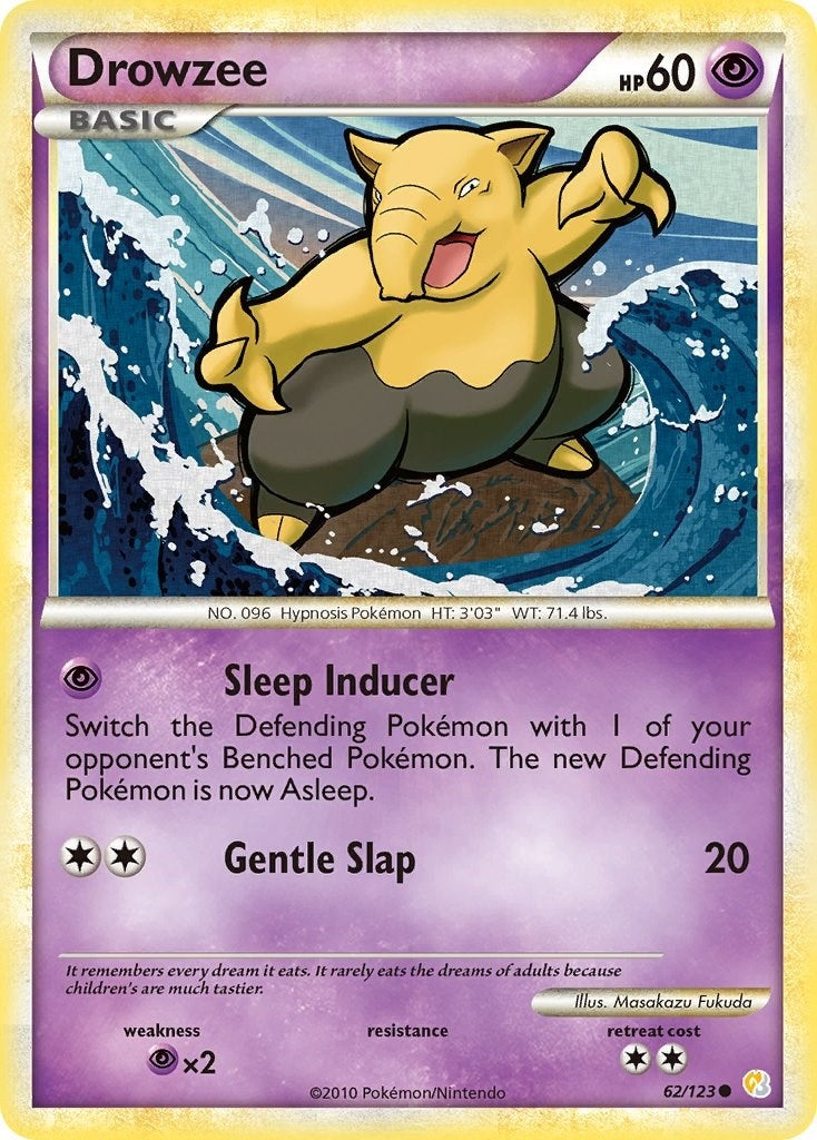 Drowzee (62/123) (HeartGold SoulSilver)