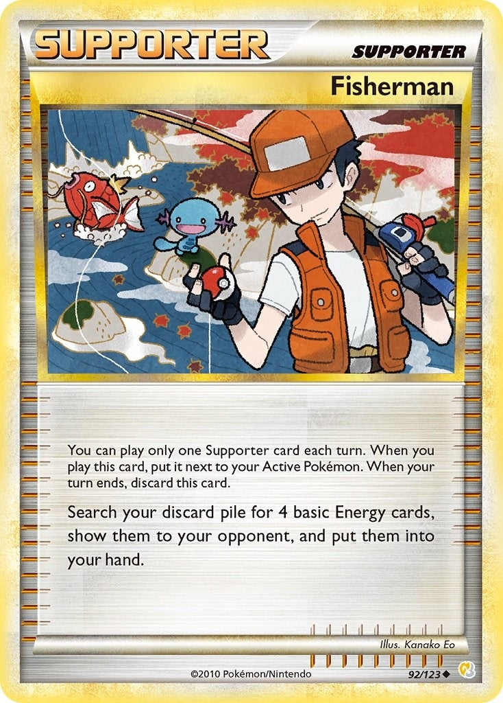 Fisherman (92/123) (HeartGold SoulSilver)